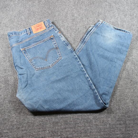 Levi’s Jeans Mens 44x30 Blue 550 Relaxed Fit Vintage 100% Cotton - Picture 1 of 10